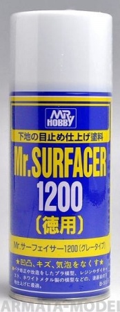 B-515 Краска-грунтовка в металлических баллончиках т.м. MR.HOBBY SURFACER 1200 170мл