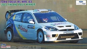 20380 Автомобиль FORD FOCUS RS WRC 03 2003 FINLAND RALLY WINNER (HASEGAWA) 1/24