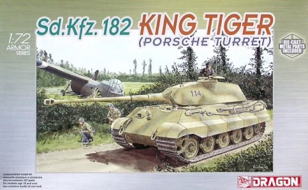 7231Д Sd.Kfz. 182 KINGTIGER PORSCHE TURRET Dragon