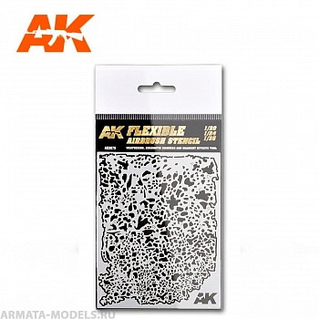 AK9079 трафарет Flexible Airbrush Stencil