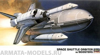 10729 Набор:  Космический корабль Space Chuttle with boosters and launching mount