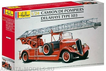 80780 Автомобиль  CAMION DE POMPIERS DELAHAYE TYPE 103 BONNEVILLE (1:24)