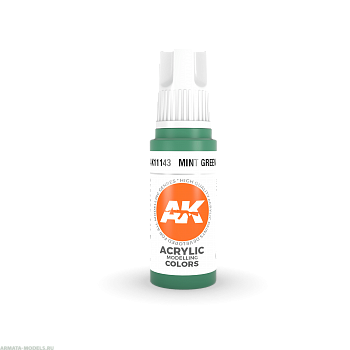 AK11143 Краска акриловая Mint Green 17ml
