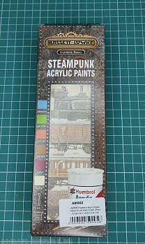 AB9063 Краска акриловая SteamPunk Paint Pack Gloss Acrylic 8 x 14ml 3 x brush