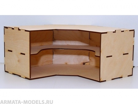 MWP-0010-10 Угловой модуль-органайзер с полочкой