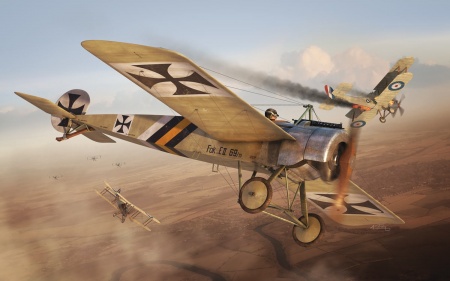 A01086  Самолет Fokker EII (поздняя версия) Airfix